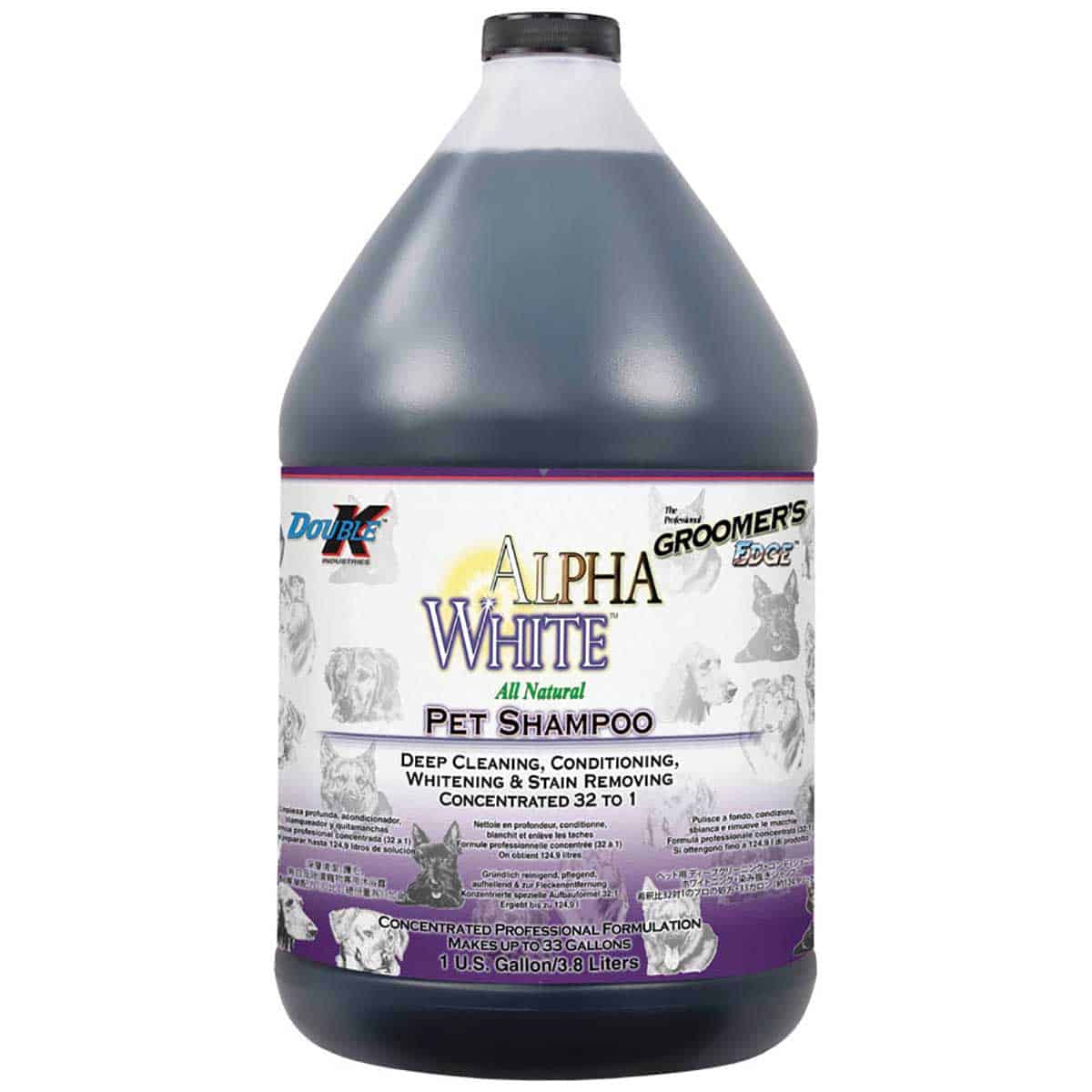 Groomer's Edge® Alpha White™ Whitening Shampoo Gallon