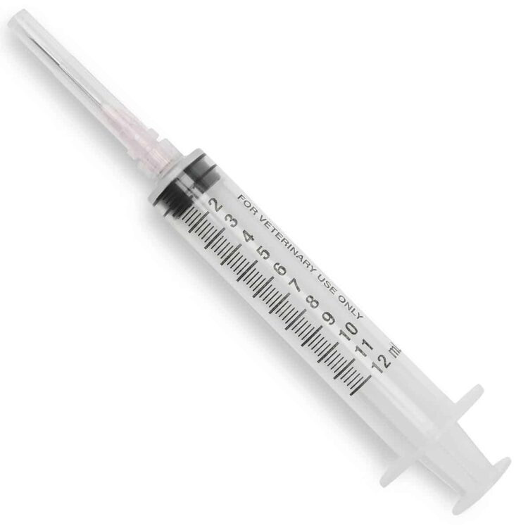 12 cc Disposable Syringe 18 g  x 1" Needle