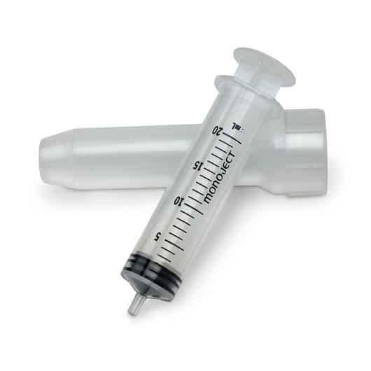 Sterile Disposable Syringe Without Needle 20 cc Luer Slip