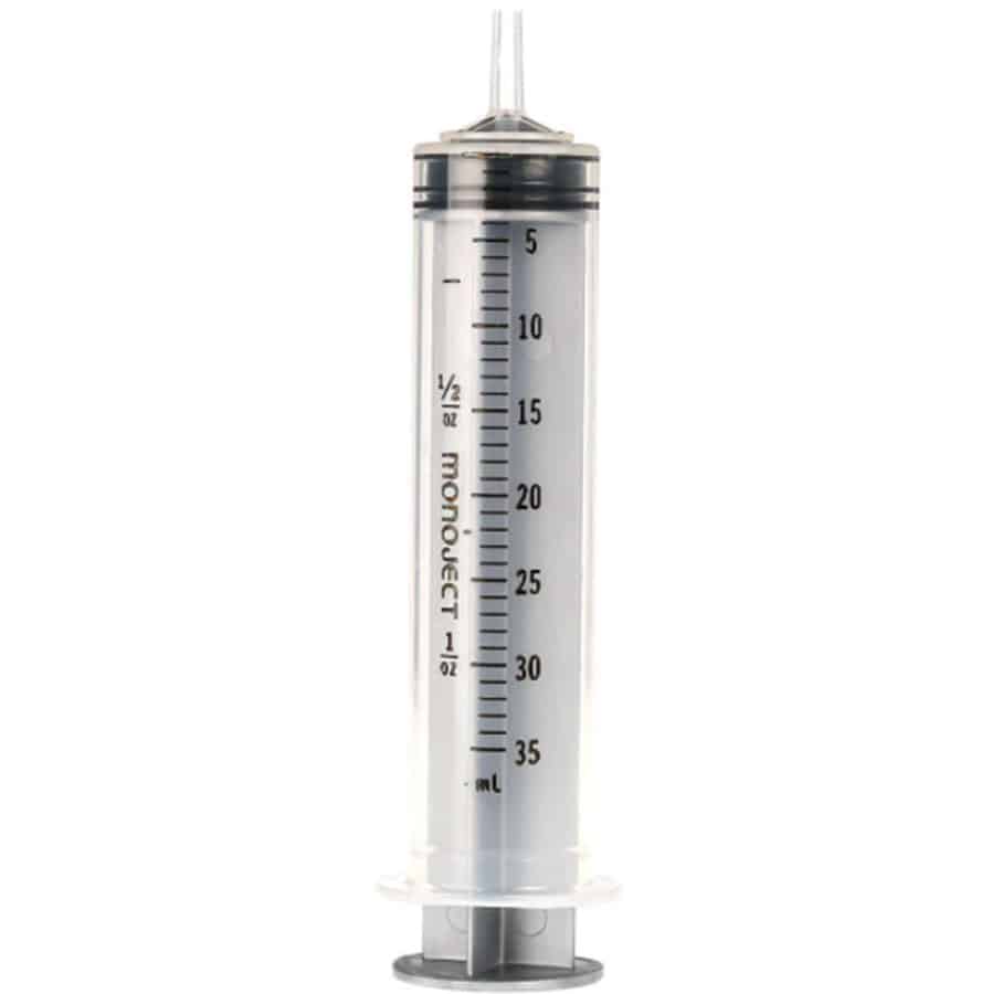 Sterile Disposable Syringes Without Needle, 35 cc Luer Slip