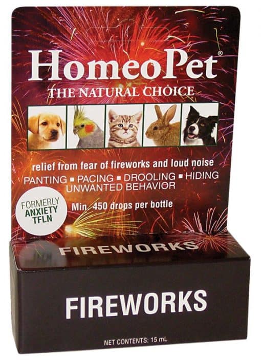 Homeopet Anxiety Drops TFLN (Thunderstorms, Fireworks, Loud Noises)