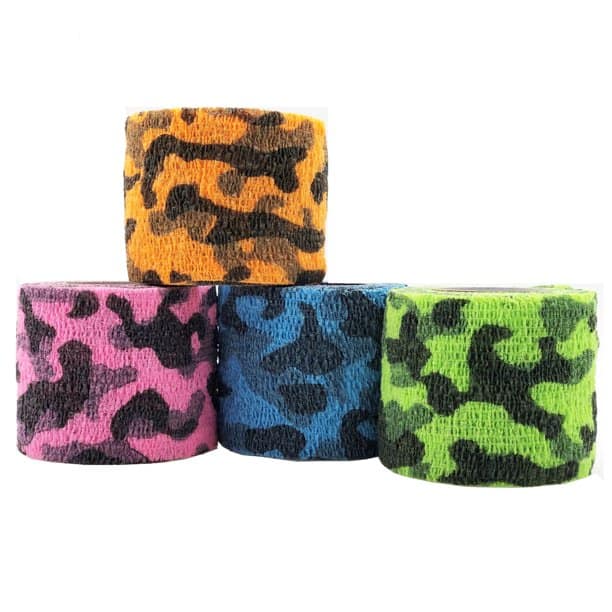 CO-FLEX Assorted Bright Color Camo Bandage Wrap 2"