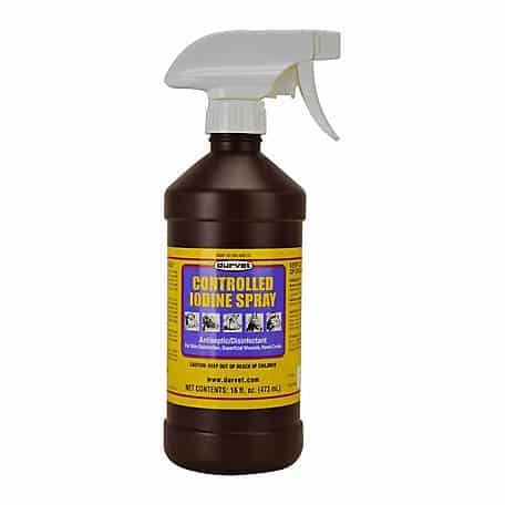 Durvet Controlled Iodine Spray 1% 16 oz