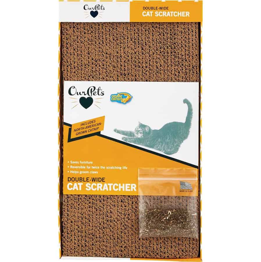 Cosmic Catnip® Double-Wide Cat Scratcher with Premium Catnip