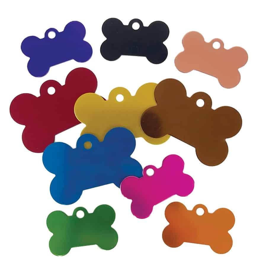 Custom Engravable Aluminum Pet ID Tags (One-Sided Tag)
