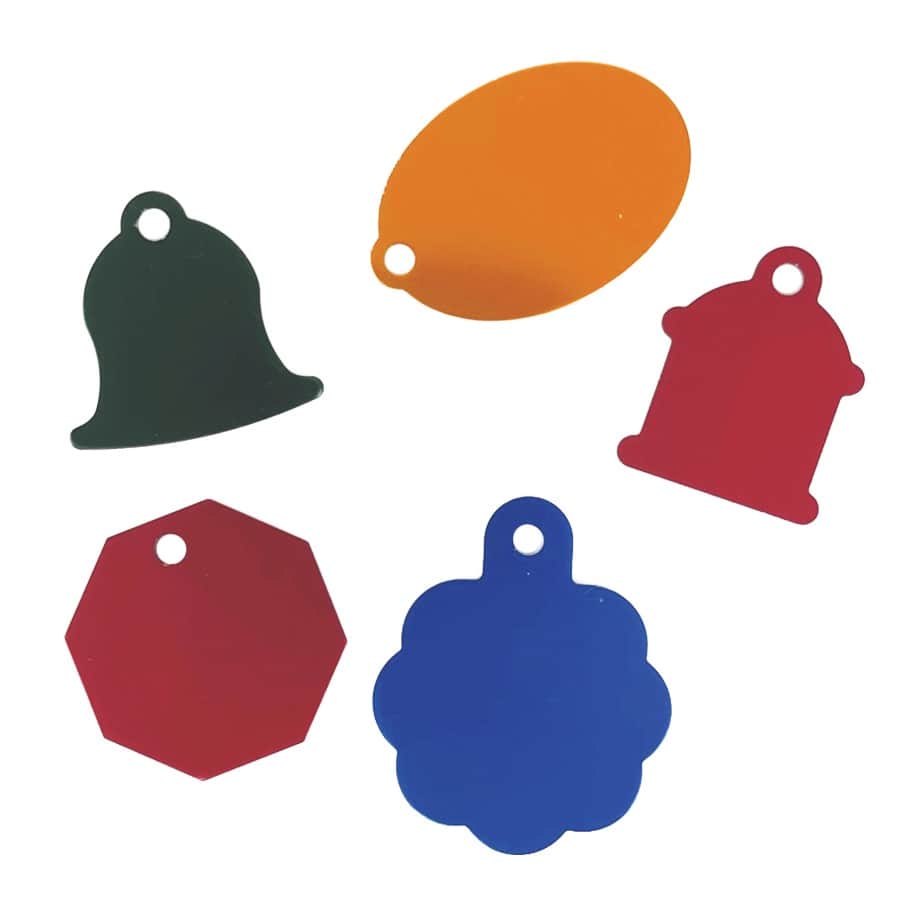 Custom Engravable Aluminum Pet ID Tags (One-Sided Tag)