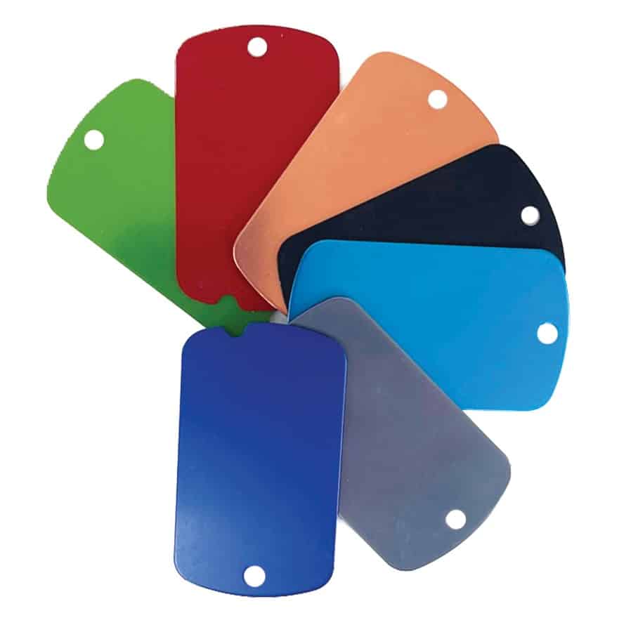Custom Engravable Aluminum Pet ID Tags (One-Sided Tag)