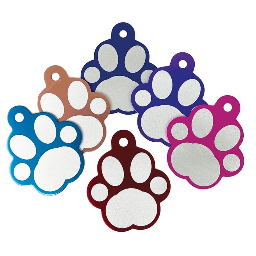 Custom Engravable Aluminum Pet ID Tags (One-Sided Tag)