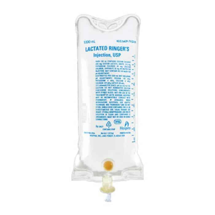 Lactated Ringers Injection USP 1000cc
