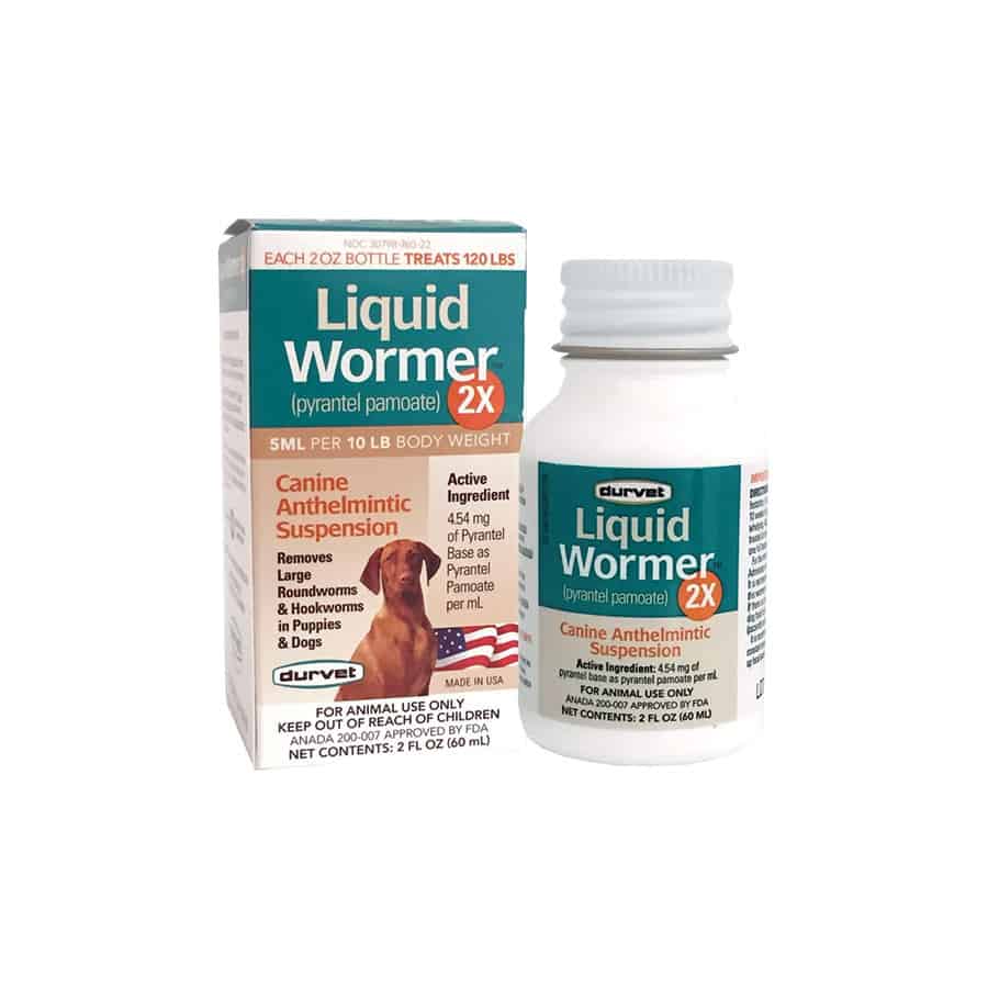 Canine Liquid Wormer 2X Dog Deworming Liquid 2 oz