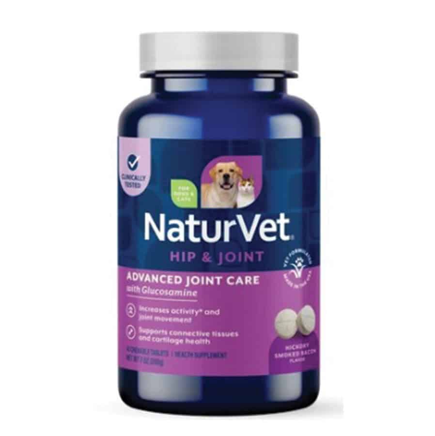 NaturVet Advanced Joint Care Chewable Tablets for Dogs & Cats 40 Ct (Formerly ArthriSoothe-GOLD®)