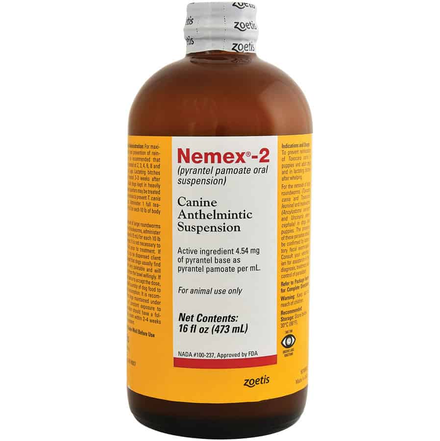 Nemex-2 Canine Anthelmintic Suspension Liquid for Dogs 16 oz