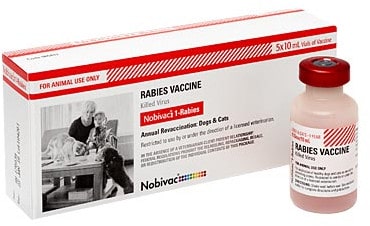 NOBIVAC 1-Year Rabies Vaccine 10 Dose with Tags & Certificates