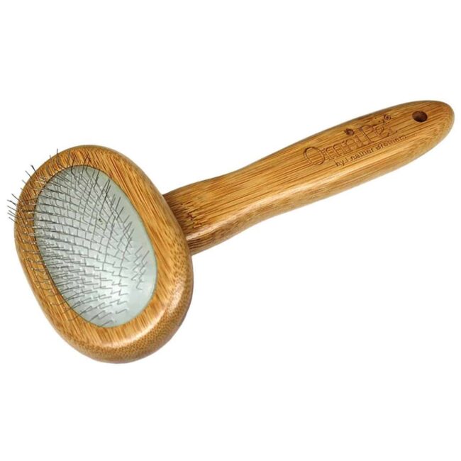 Pro-Finish Bamboo Slicker Brush for Dogs Large