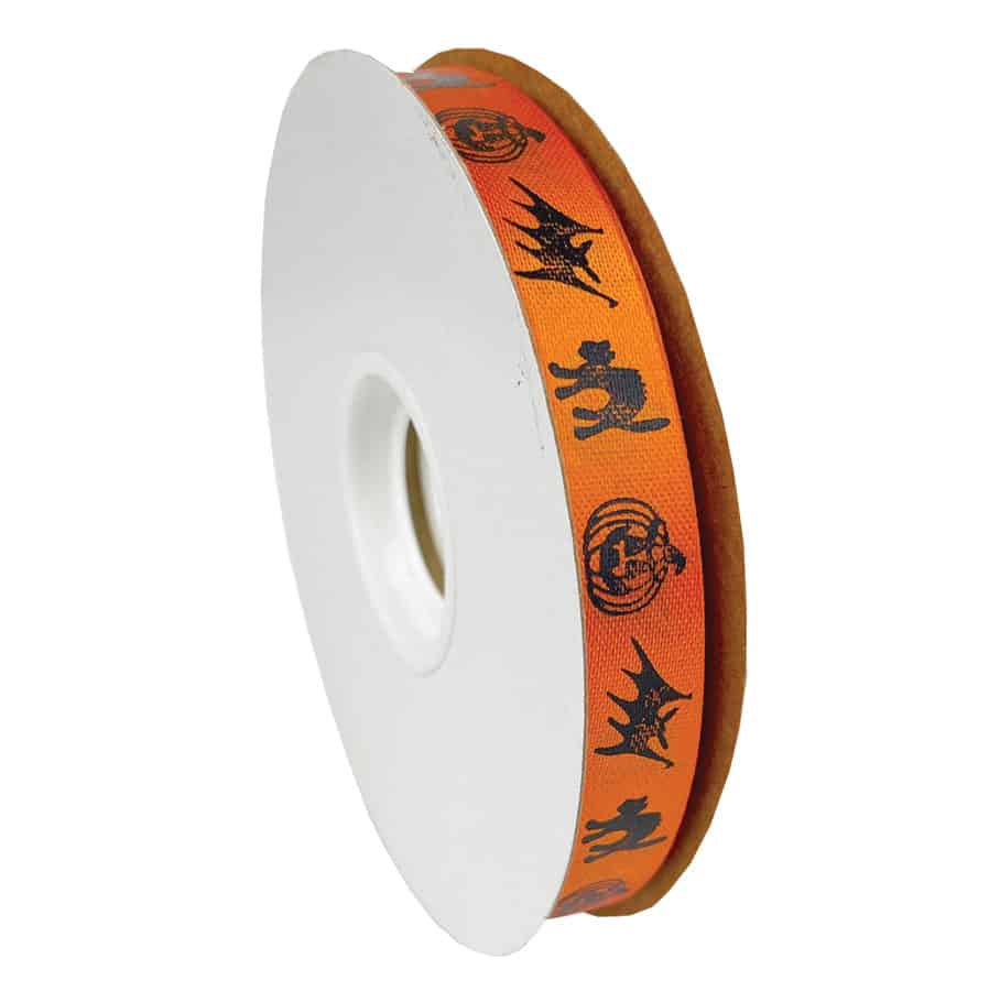Halloween Orange Ribbon 50 YD Roll