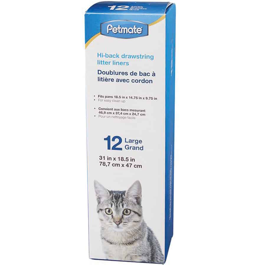 Petmate High Back Litter Pan Liner Large 12 Ct