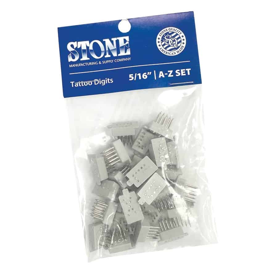 Small Tattoo Letters Set A-Z  5/16"