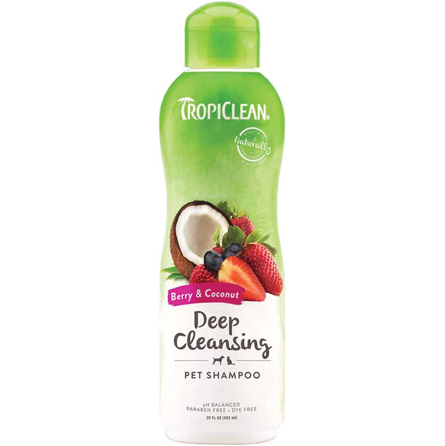 TropiClean Deep Cleaning Berry & Coconut Dog & Cat Shampoo 20 oz