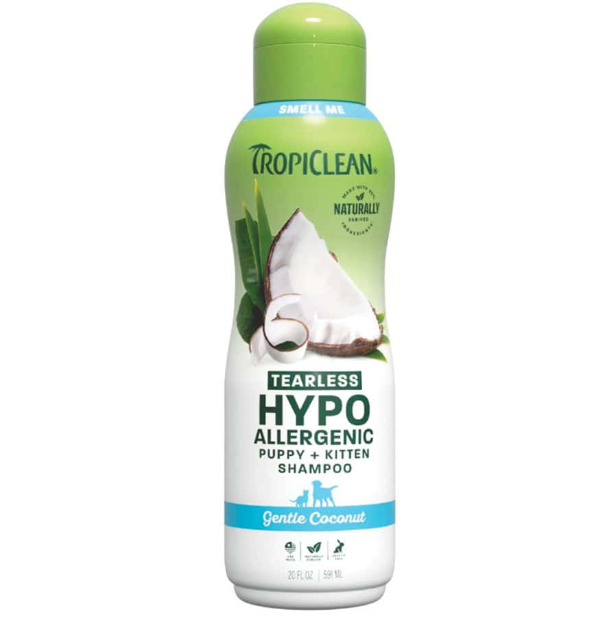 TropiClean Tearless Hypo-Allergenic Puppy & Kitten Shampoo 20 oz
