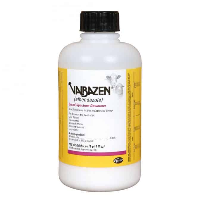Valbazen Broad Spectrum Cattle Dewormer Liquid 500 mL
