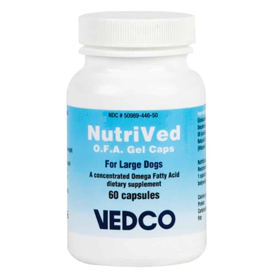 NutriVed O.F.A. Gel Caps For Large Dogs 60 Ct