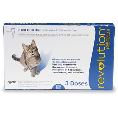 Revolution Topical Flea Protection for Cats 5-15 lbs (6 Pack)