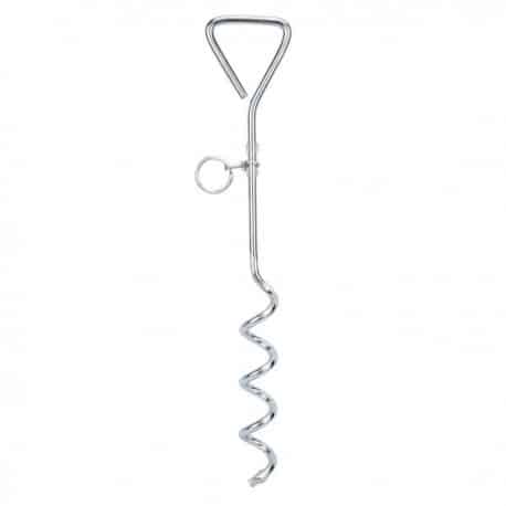 Corkscrew Style Spiral Tie-Out Stake