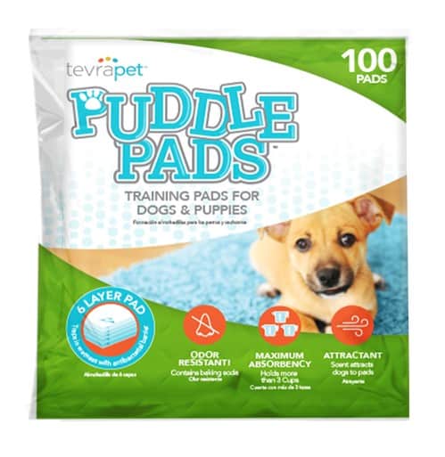 Tevra Puddle Pads Training Pads for Dogs 100 Ct