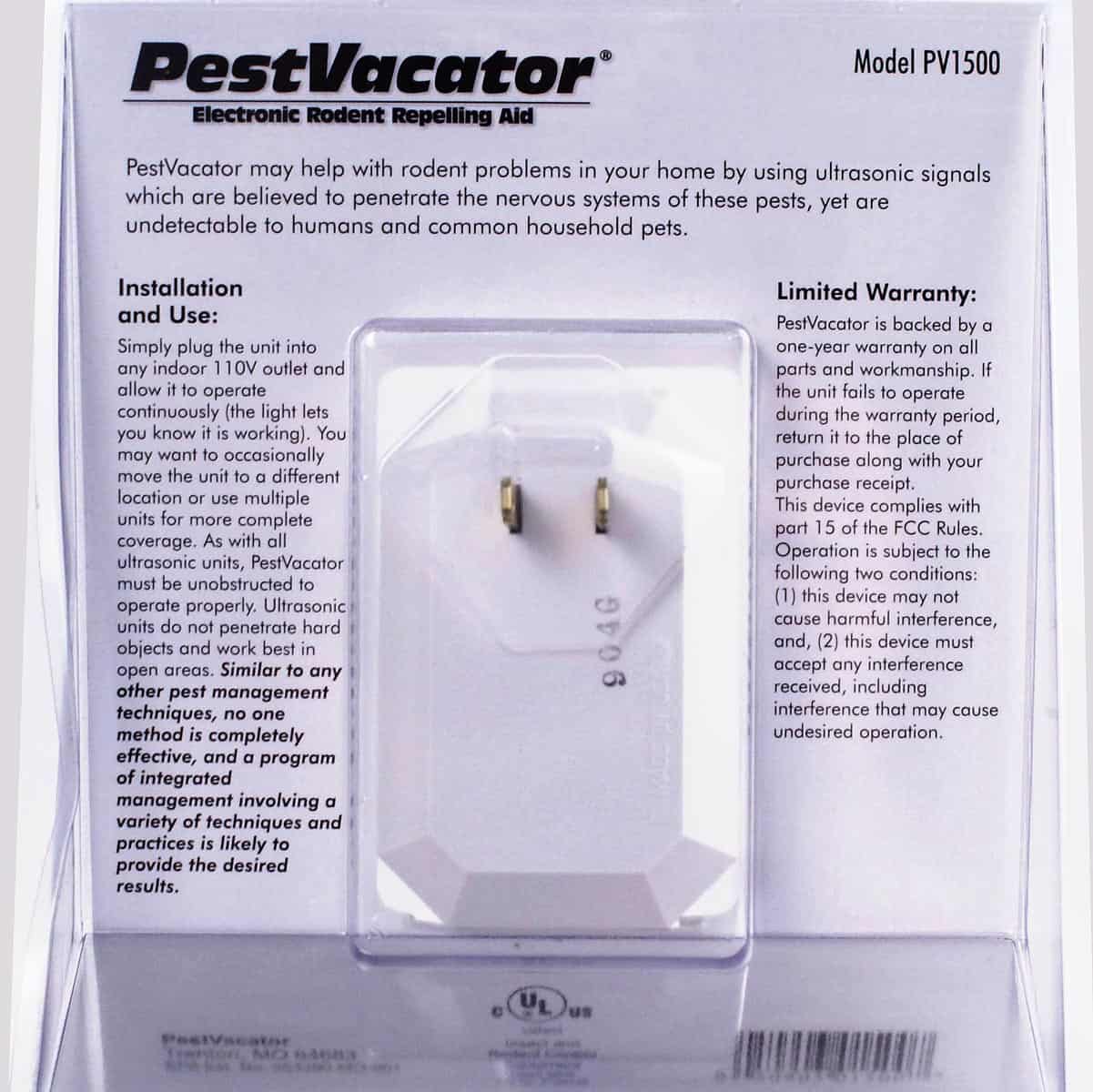 Pest Vacator 1500 Ultrasonic Technology Pest Control