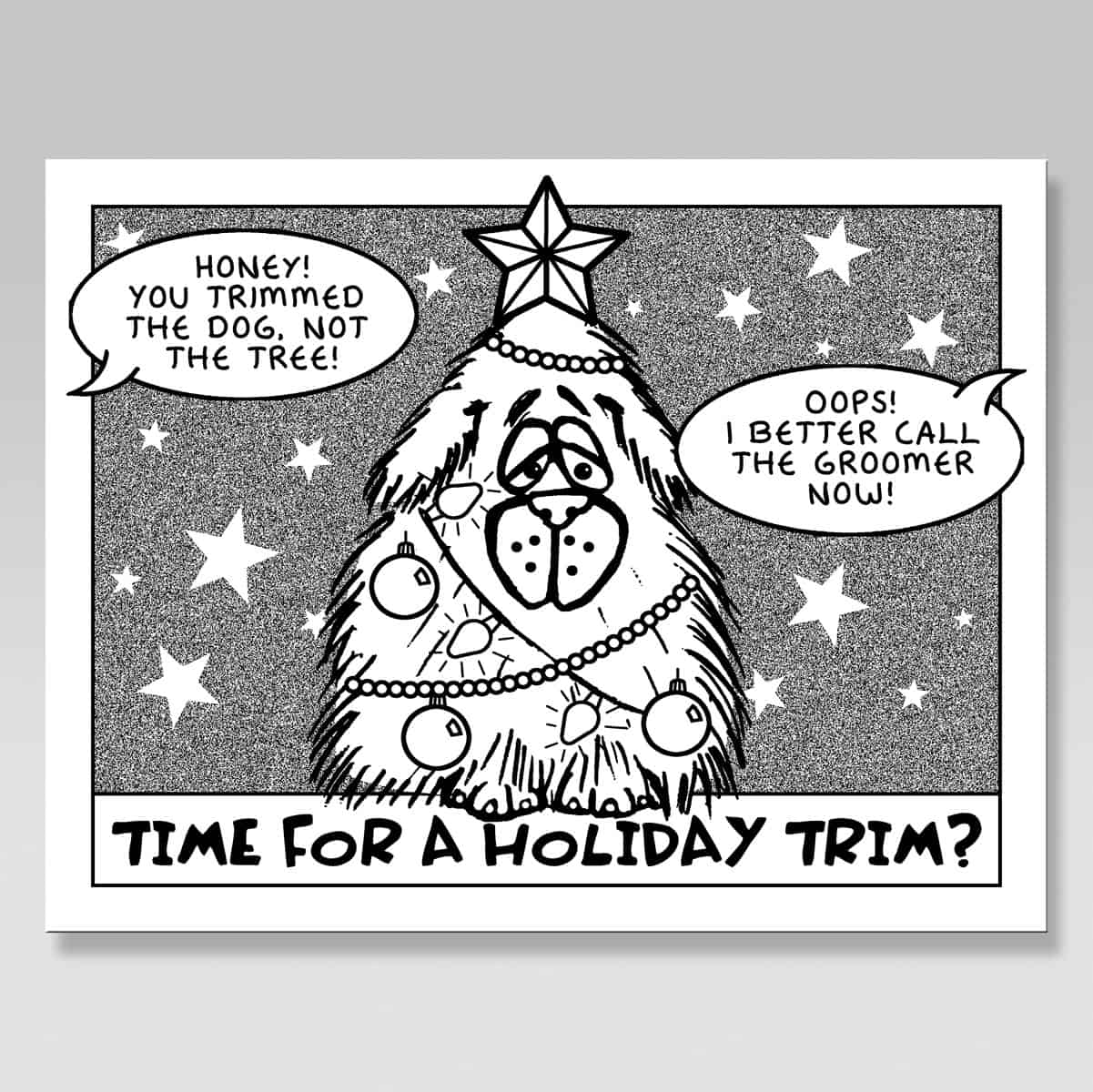 Grooming Reminder Cards - Package of 100 - Holiday Trim