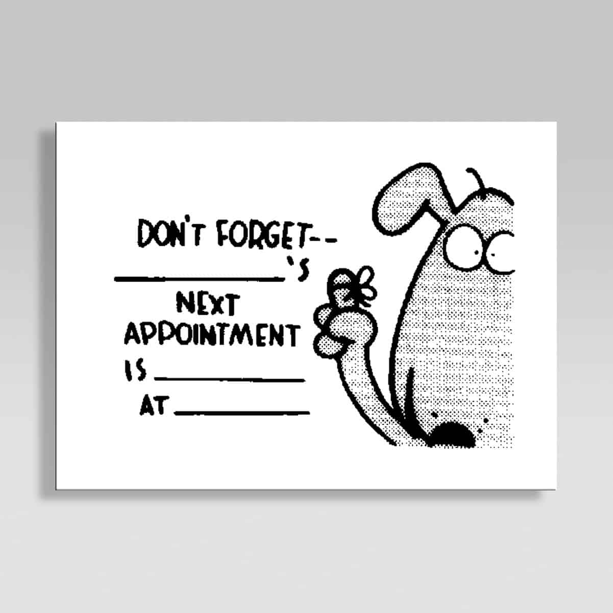 Groomer Appointment Cards - 500 count