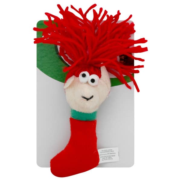 Holiday Wooly Worms Christmas Cat Toy