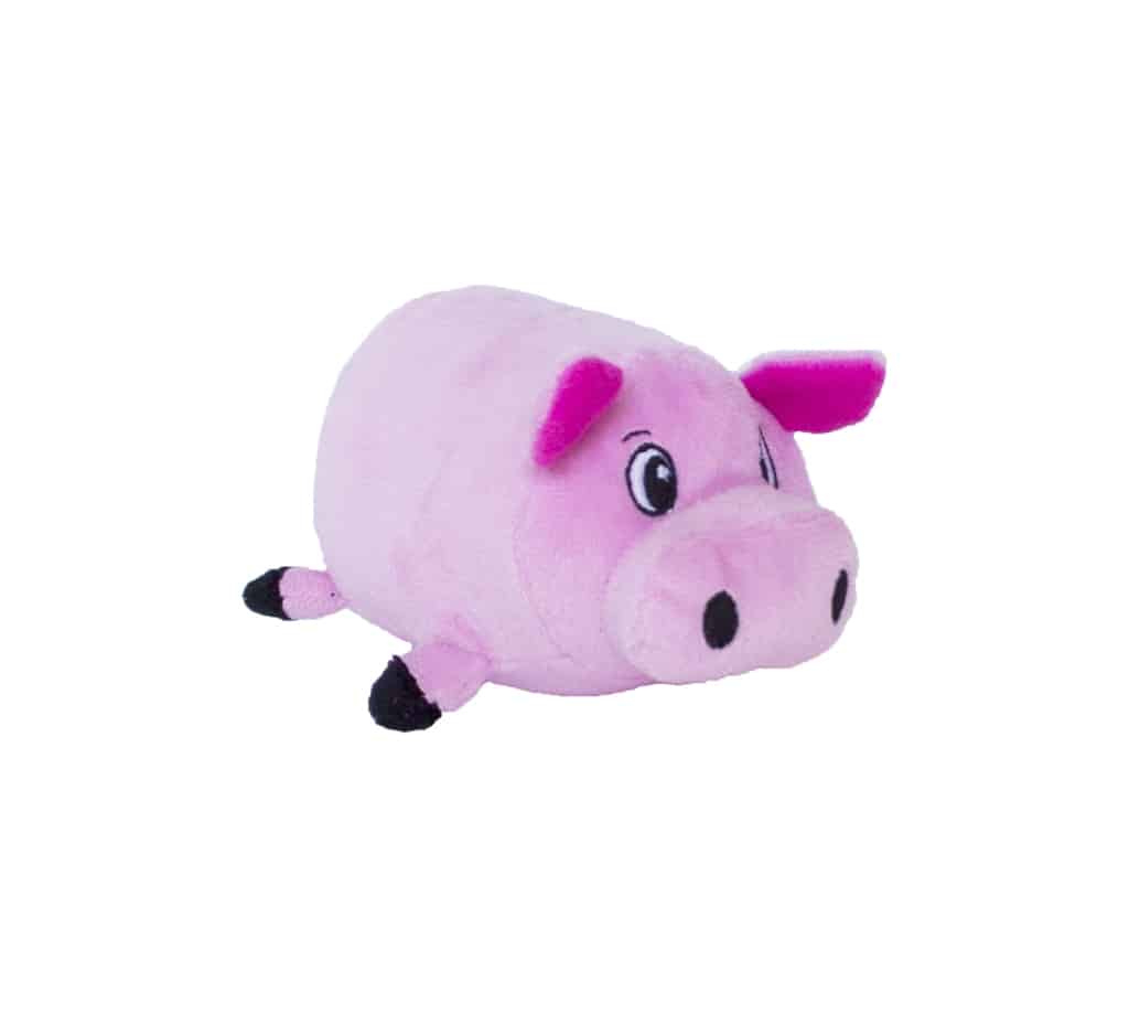 Outward Hound Fattiez Pink Pig Dog Toy