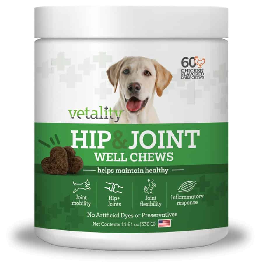 Vetality Hip & Joint Well Chews for Dogs 60 Ct