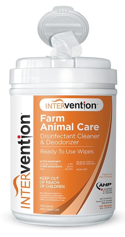 Intervention Disinfectant Cleaner & Deodorizer RTU Wipes 160 Ct