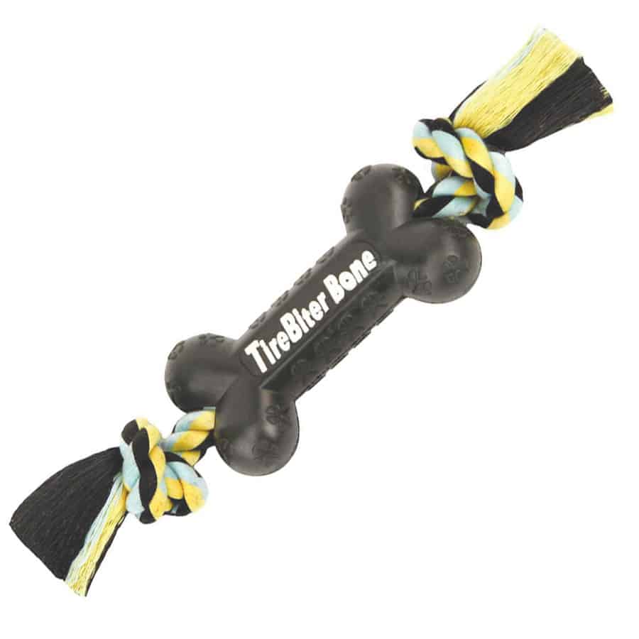 Tire Biter II Bone With Rope