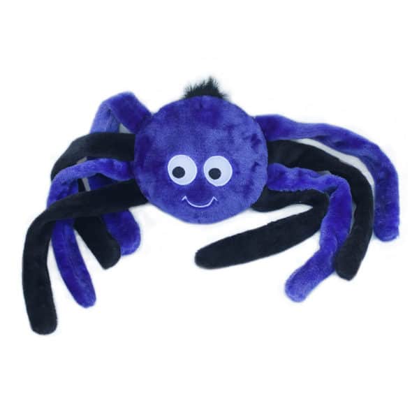 ZippyPaws Grunterz Large Purple Spider Dog Toy