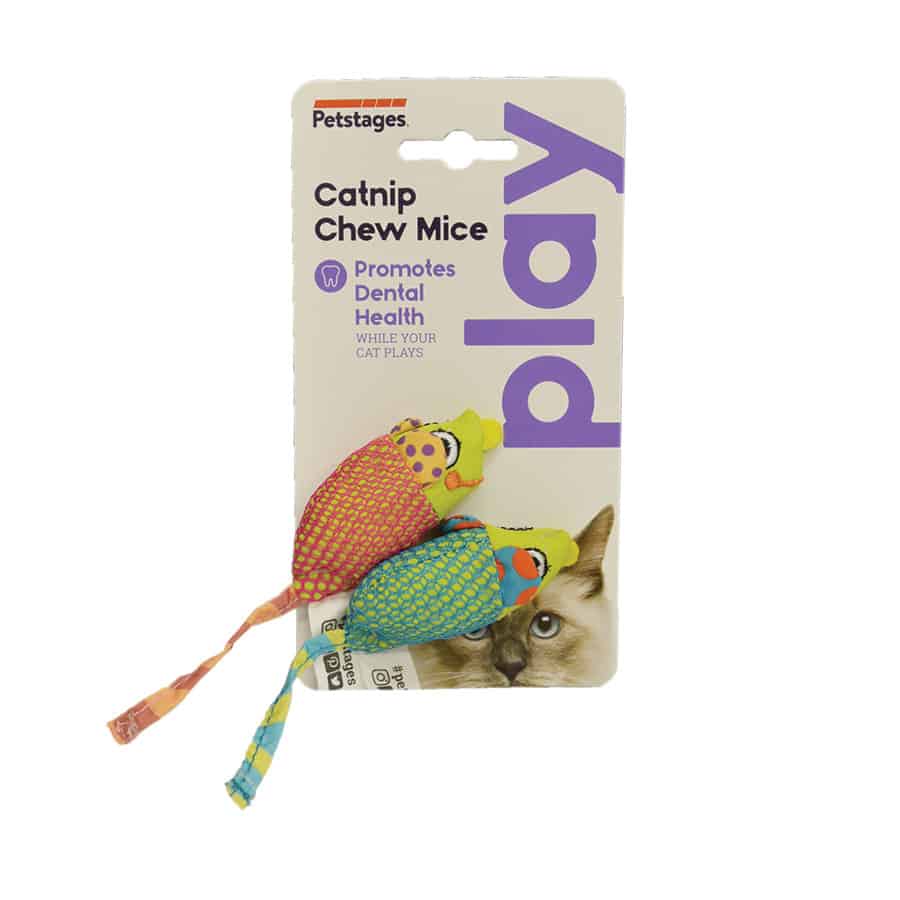 Petstages Catnip Chew Mice 2 Ct