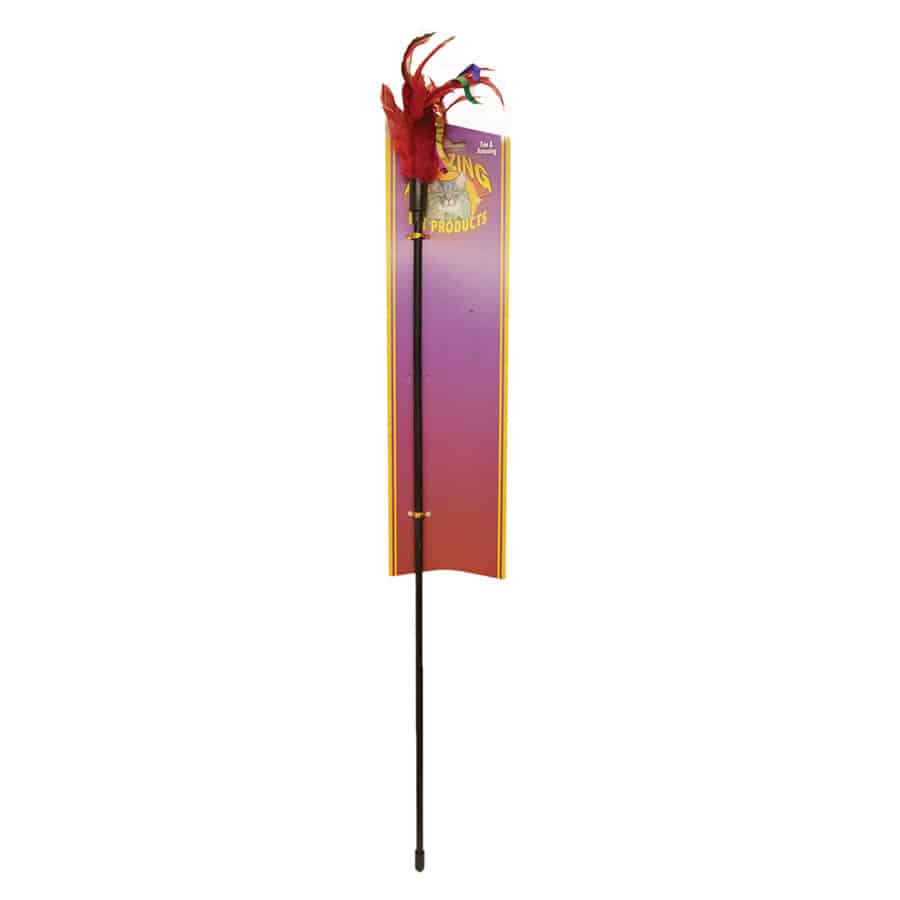 Feather Stick Wand Cat Toy