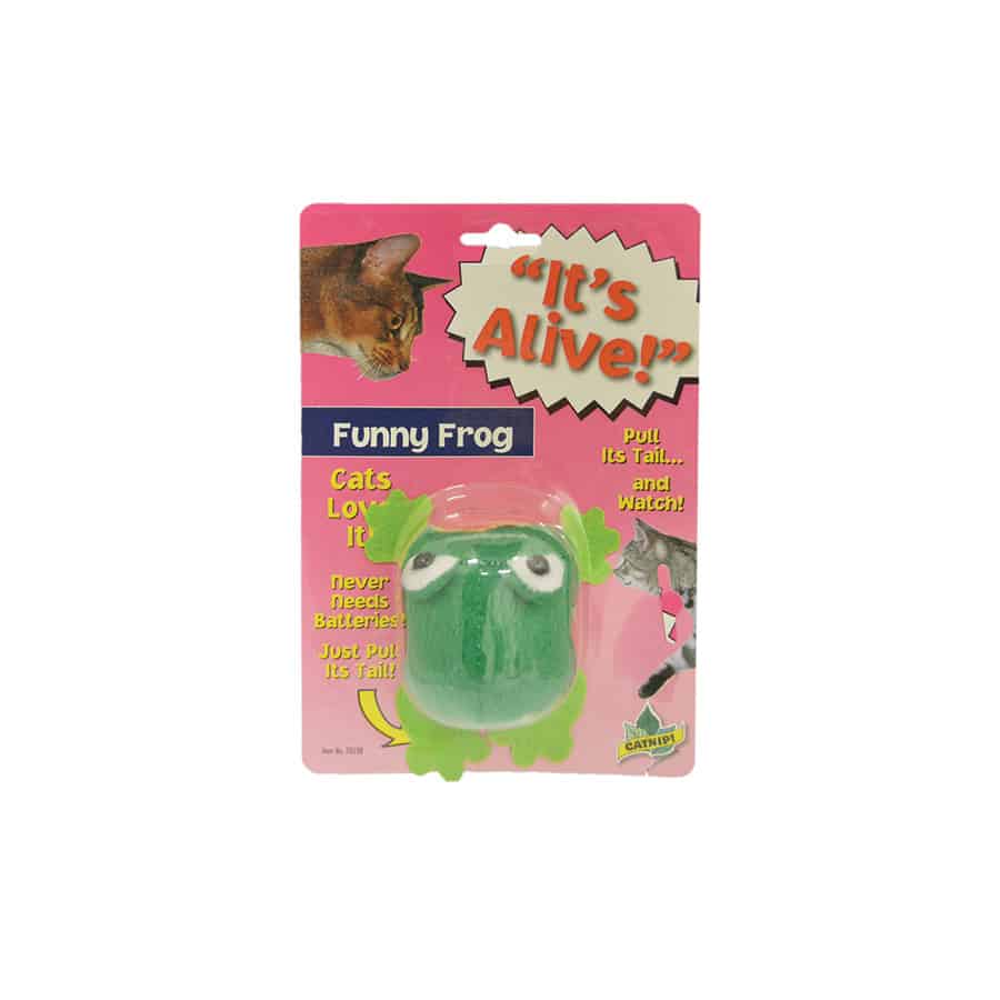 It's Alive Funny Frog Cat Toy