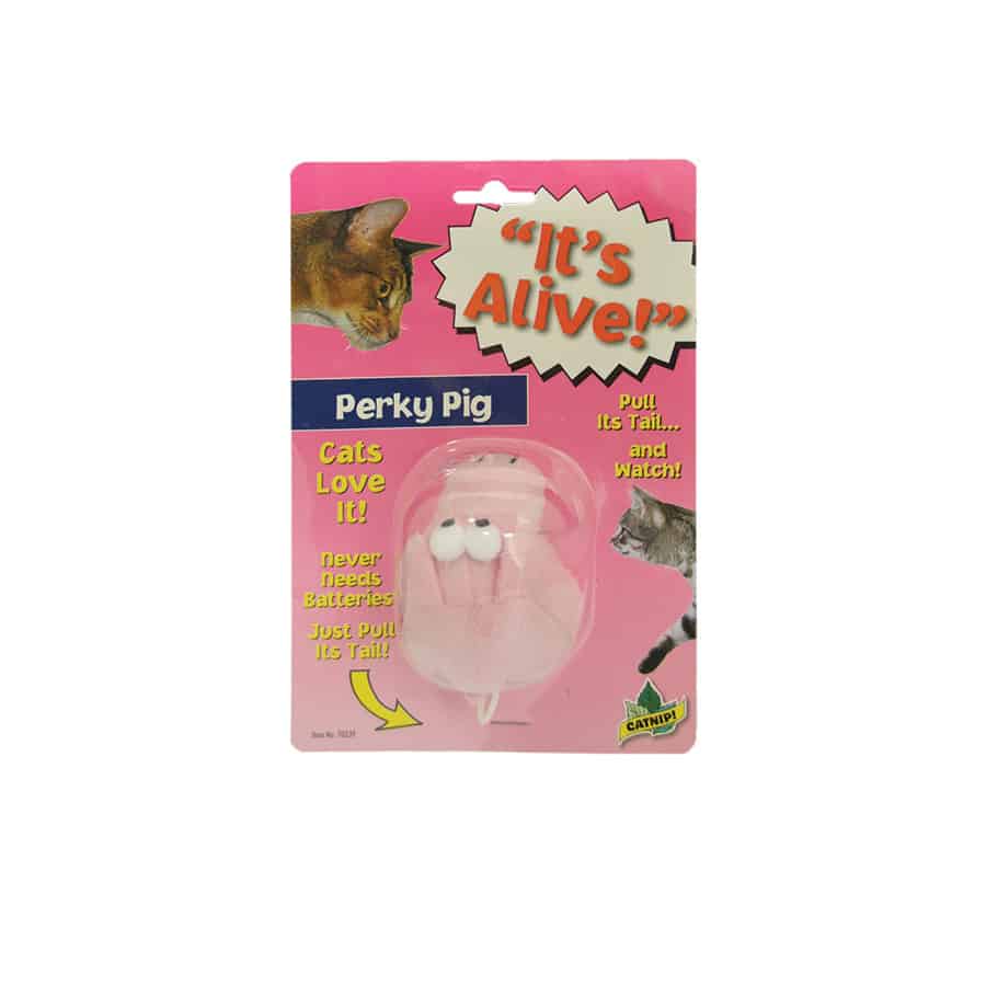 It's Alive Perky Pig Cat Toy