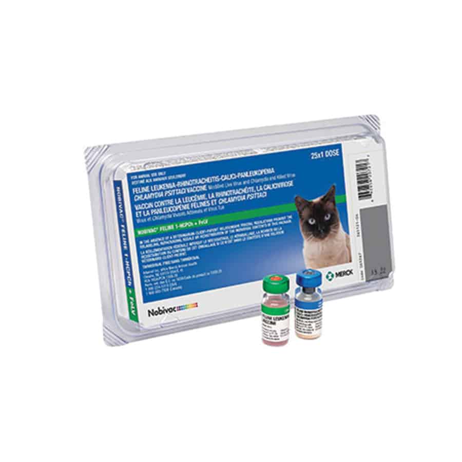 NOBIVAC FELINE 1-HCPCH+FELV Cat Vaccine 25x1 Dose