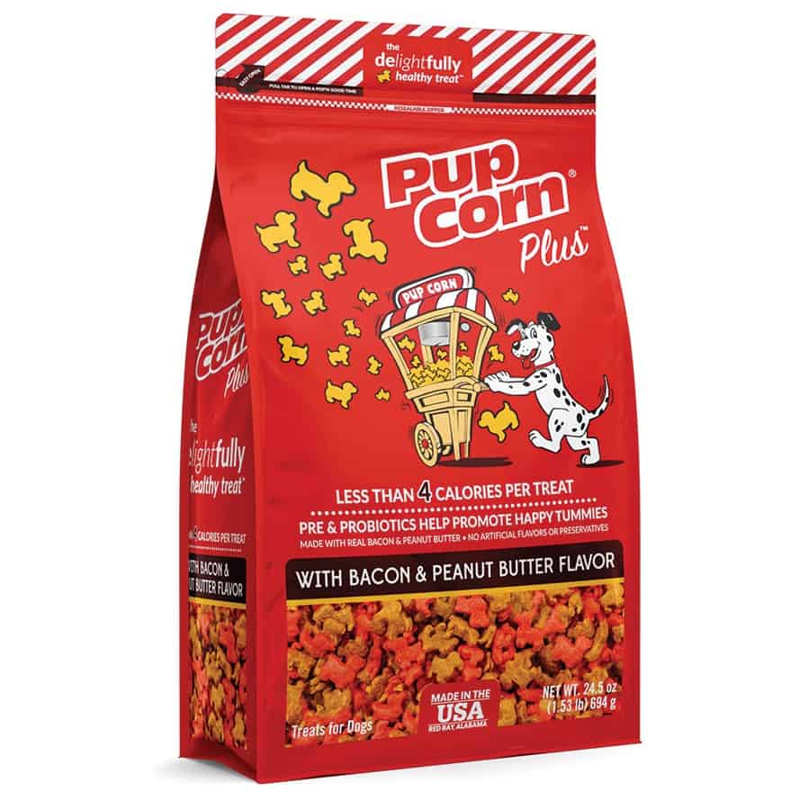 Pupcorn Plus Dog Treats Bacon & Peanut Butter 24.5 oz