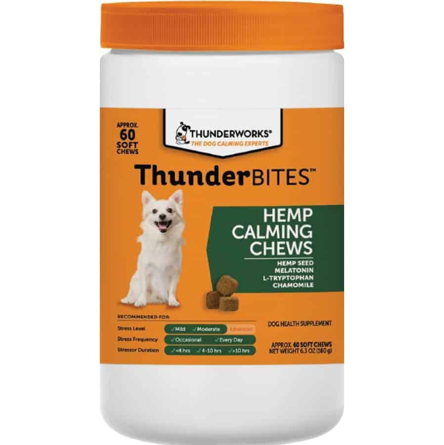 ThunderBites Hemp Calming Chews for Dogs 60 Ct