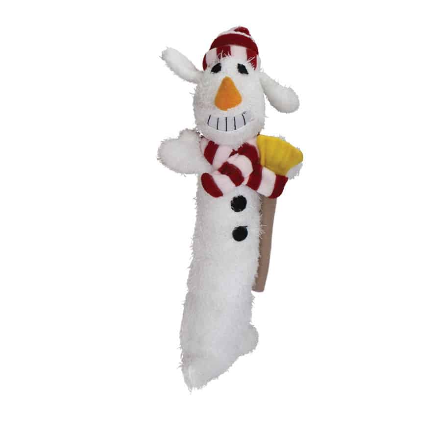 Loofa Snowman Medium Christmas Dog Toy 12"