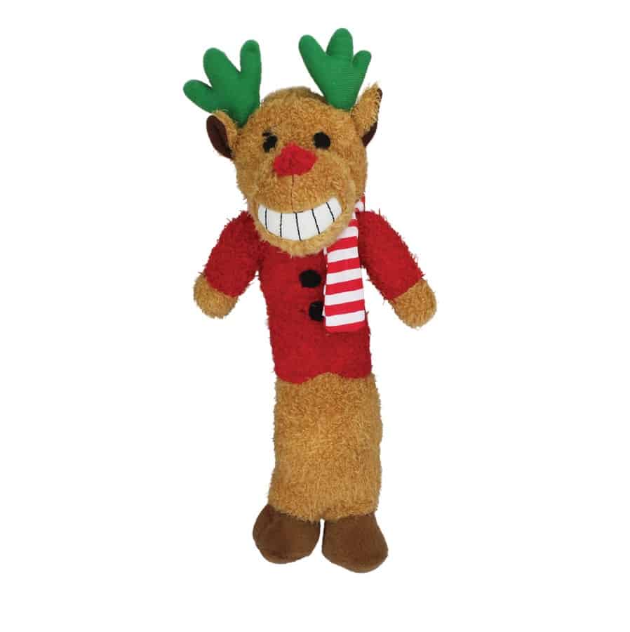 Loofa Reindeer Medium Christmas Dog Toy 12"