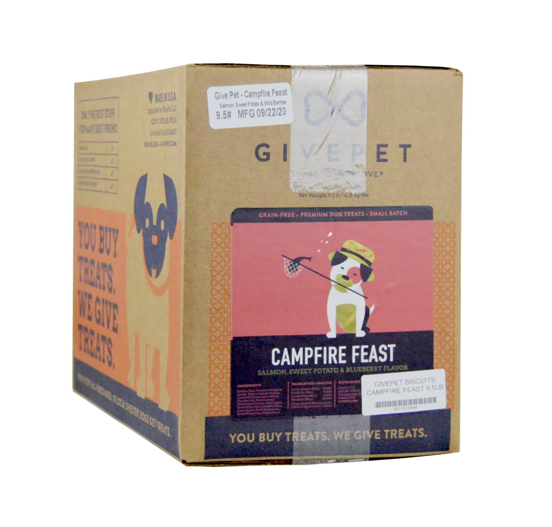 Givepet Dog Biscuits - Campfire Feast BULK 9.5 lb
