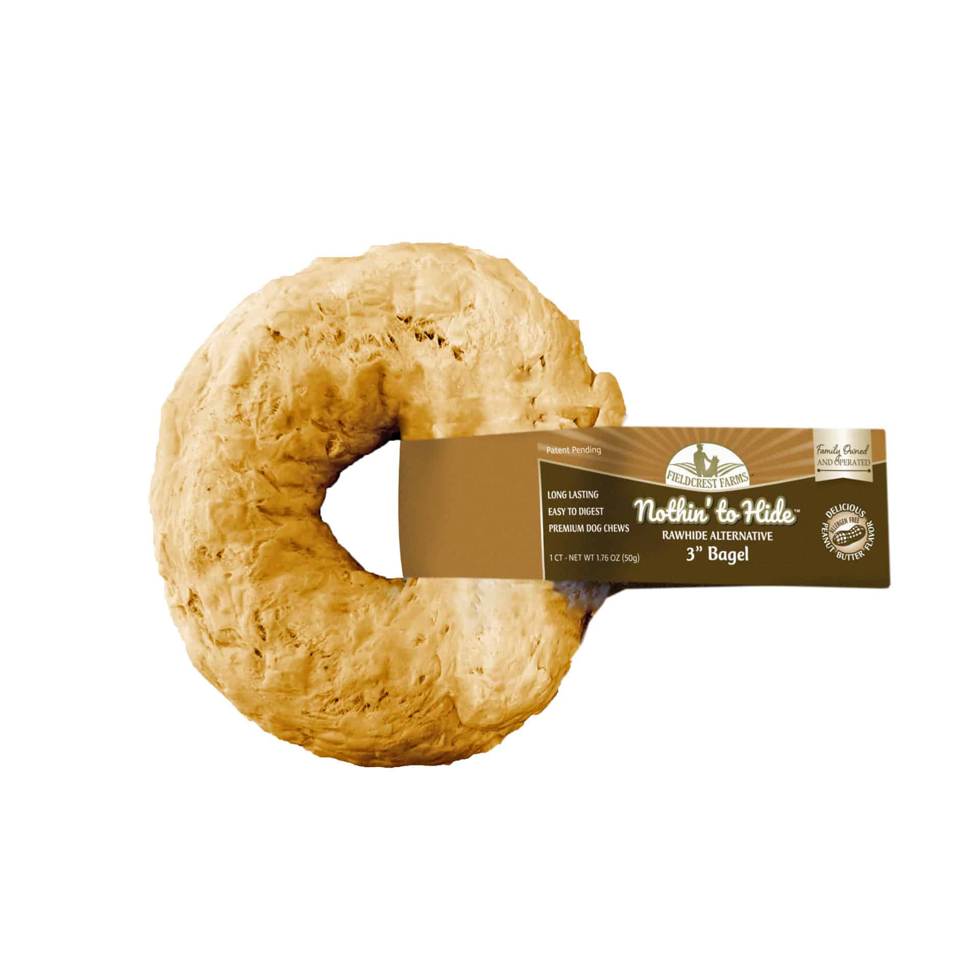 Nothin' To Hide 3" Bagel Peanut Butter