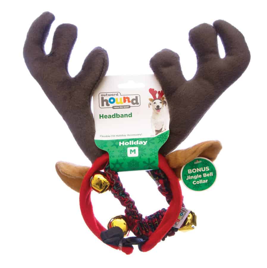 Christmas Reindeer Antler, Collar Combo Medium