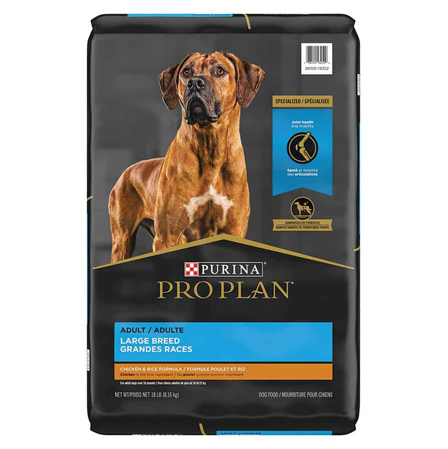 Purina Pro Plan Adult Large Breed Chicken & Rice Dog Food 34 lb